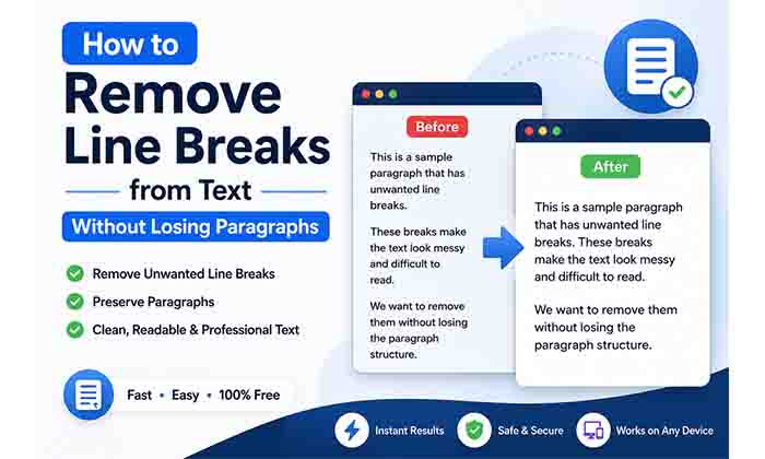 How to Remove Line Breaks from Text