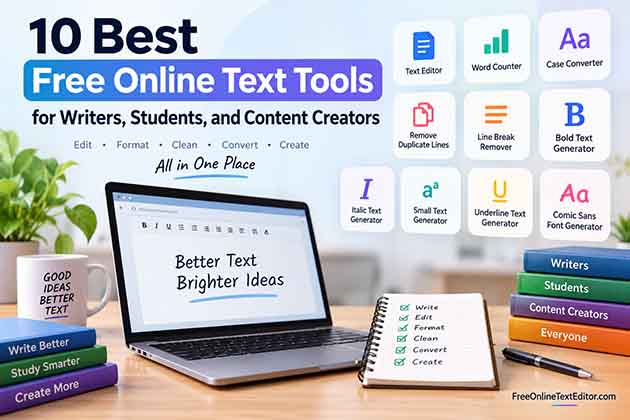 10 Best Free Online Text Tools for Writers & Students